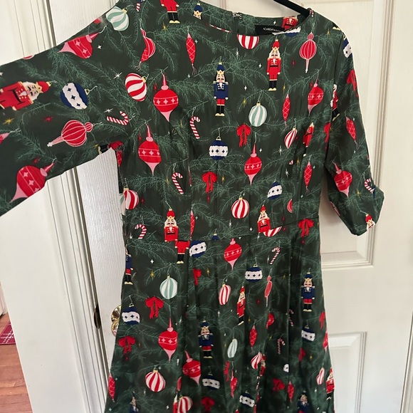 Collectif Suzanne 50s Retro Christmas Dress Size UK 18 2Xl - Picture 6 of 8